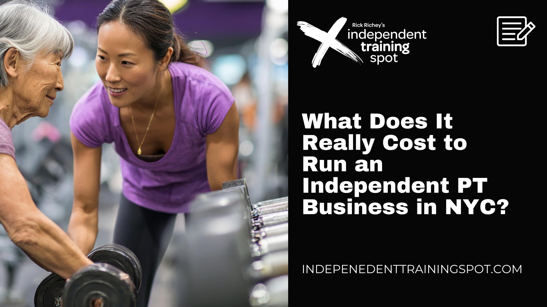Independent Training Spot What Does It Really Cost to Run an Independent PT Business in NYC